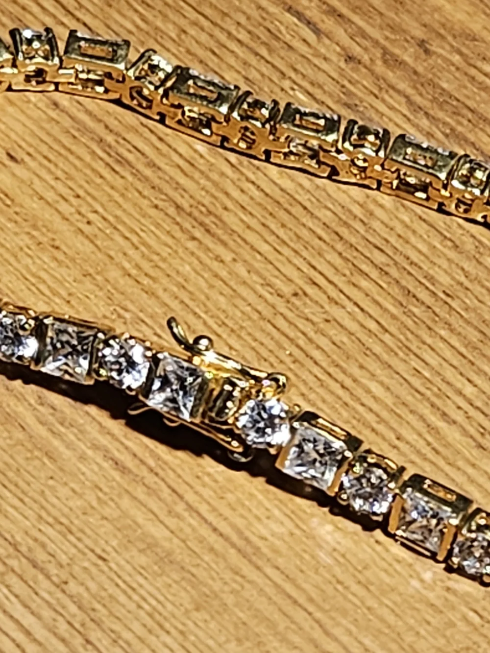 Vintage Cubic zirconia tennis Bracelet - Picture 2 of 4